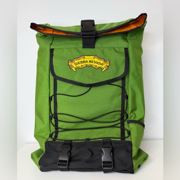 Sierra Nevada Brewing Rofu Green Roll Top Cooler Backpack Bag Waterproof lining - Picture 1 of 13